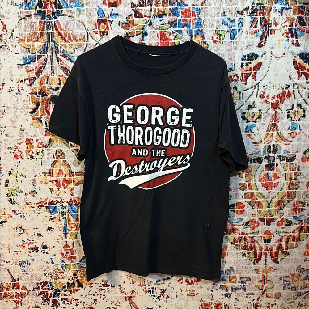 George Thorogood Black Graphic Tee